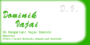 dominik vajai business card